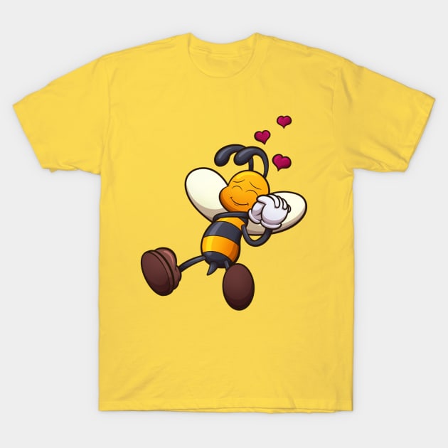 Lovely Cartoon Bee T-Shirt by TheMaskedTooner